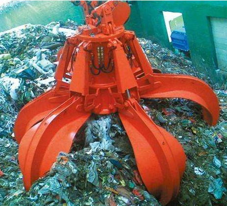 電動(dòng)液壓抓斗作業(yè)現(xiàn)場